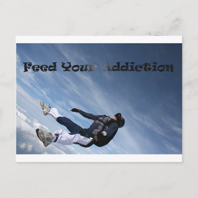 Feed your addiction postcard (Front)