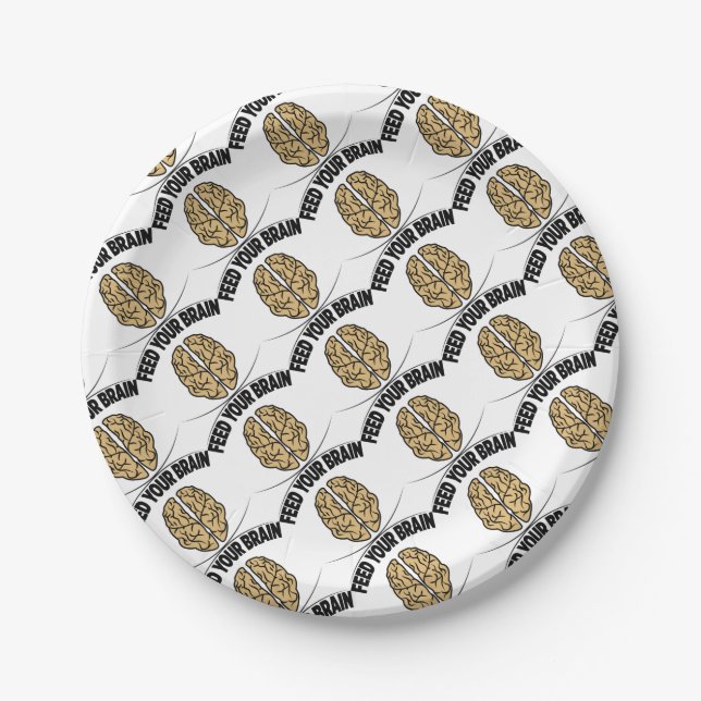 FEED YOUR BRAIN PAPER PLATE (Front)