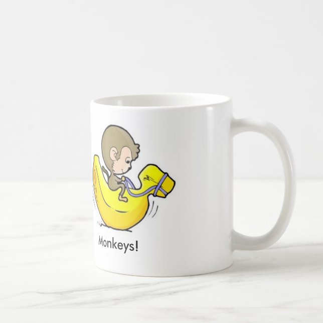 Feed your Monkeys! Coffee Mug (Right)