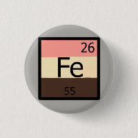 Feedee Iron Fe Periodic Table Feedist T-shirt Pin