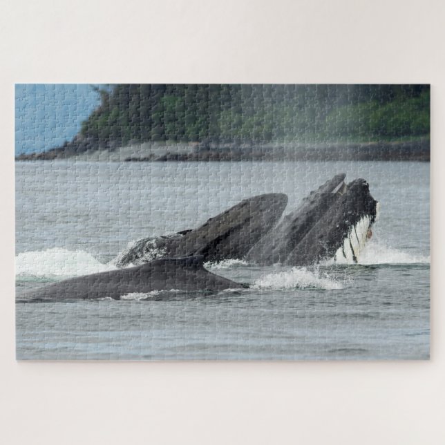 Feeding Humpback Whales Jigsaw Puzzle (Horizontal)