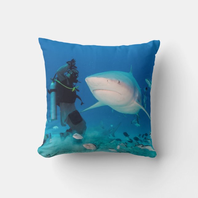 Feeding The Bull Throw Pillow (Front)