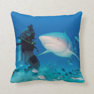 Feeding The Bull Throw Pillow