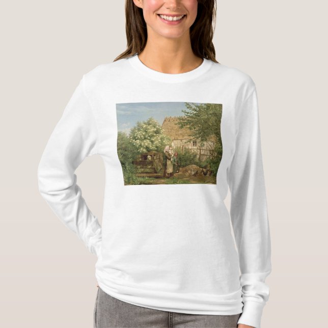 Feeding the Chickens T-Shirt (Front)