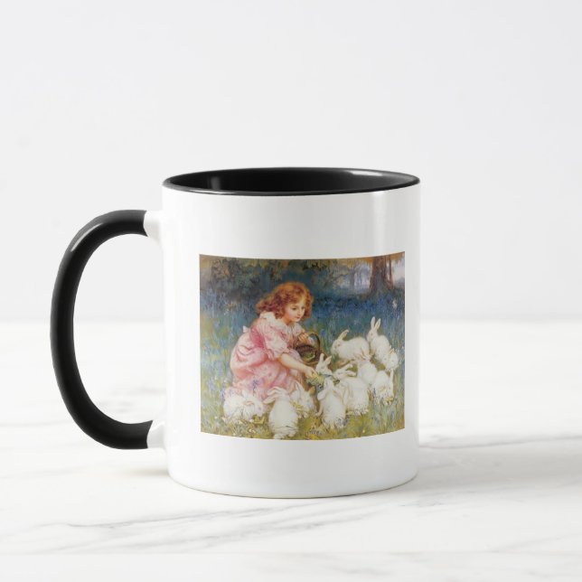 Feeding the Rabbits Mug (Left)