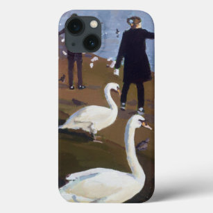Feeding the Swans at the Round Pond iPhone 13 Case