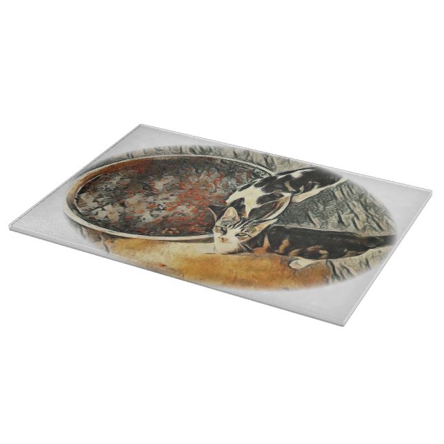 Feeding Time! Cutting Board (Corner)