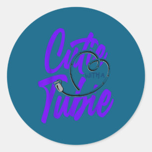 Feeding Tube Awareness Cutie Tubie Classic Round Sticker