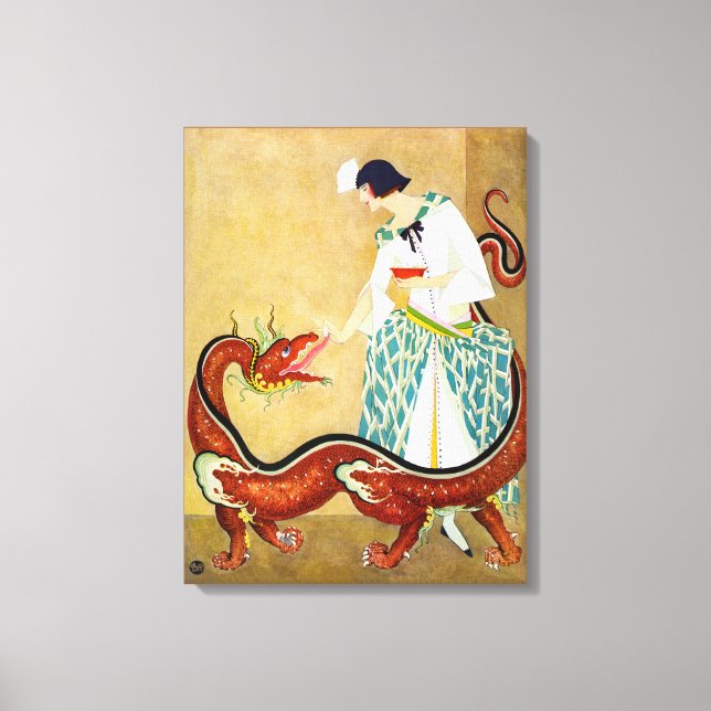 feeding your dragon canvas print (Front)