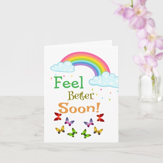 Feel better soon card (Orchid)