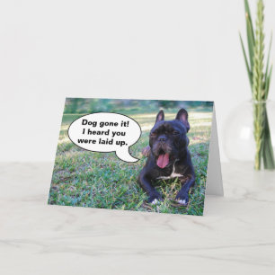 Feel Better Soon French Bulldog Card