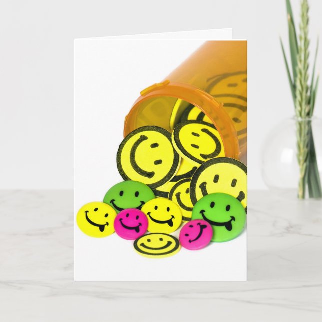 Feel Better Soon Happy Pills Card (Front)