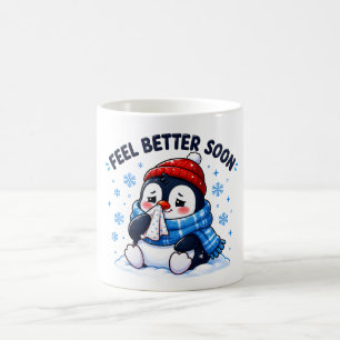 Feel Better Soon Penguin Get Well Soon Greeting Coffee Mug