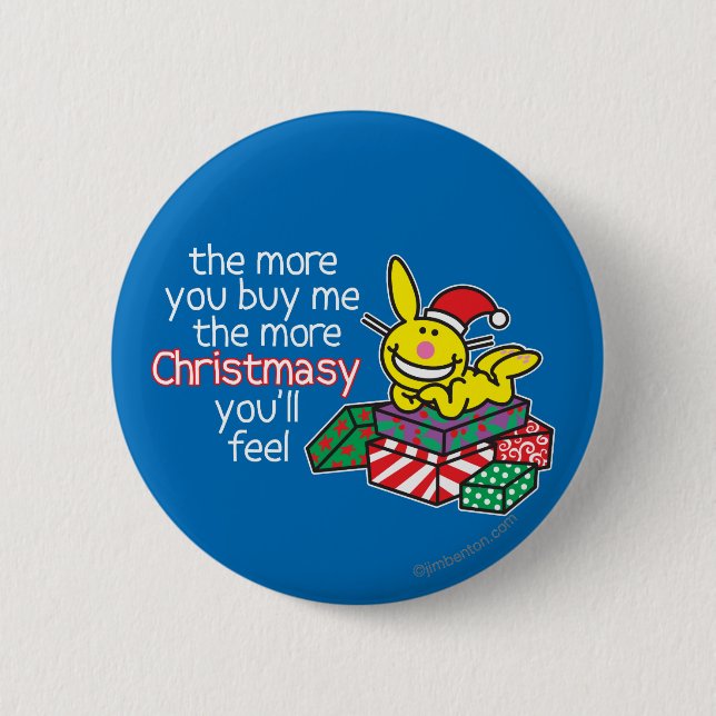 Feel Christmasy 2 Inch Round Button (Front)