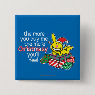 Feel Christmasy 2 Inch Square Button