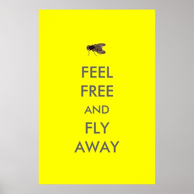 Feel Free and Fly Away Poster (Front)