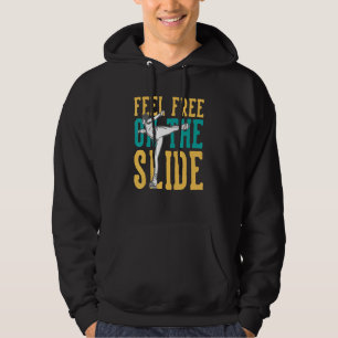 Feel Free On The Slide Ice Skating Girl Figure Ska Hoodie