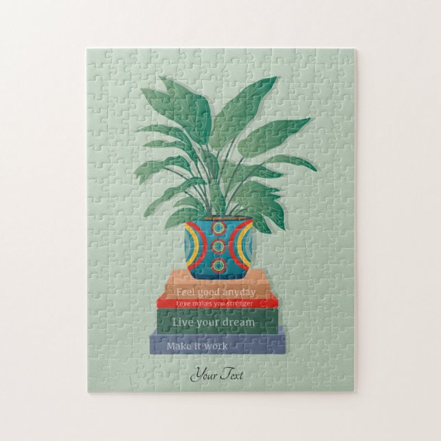 Feel Good Anyday Inspirational Word Art Jigsaw Puzzle (Vertical)