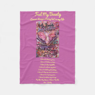 Feel My Beauty Cancer Angel Chemo Fleece Blanket