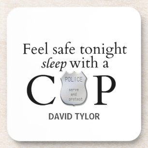 Feel safe tonight! coaster