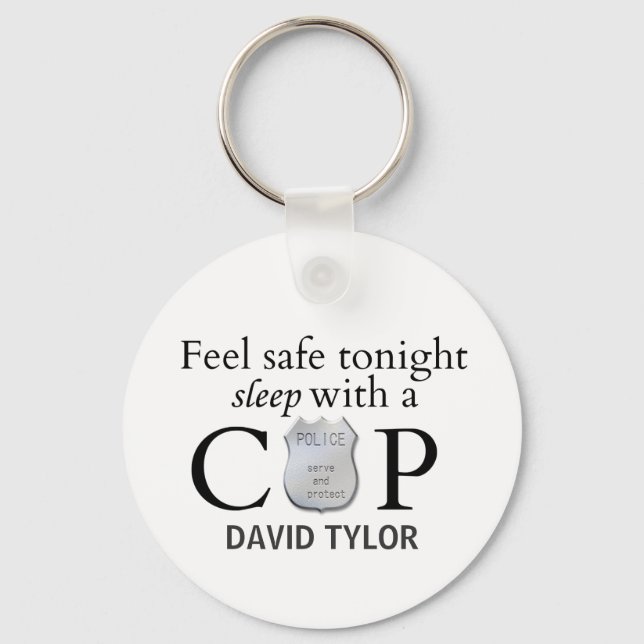 Feel safe tonight! keychain (Front)