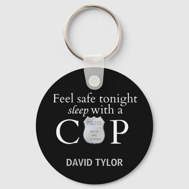 Feel safe tonight! keychain (Front)