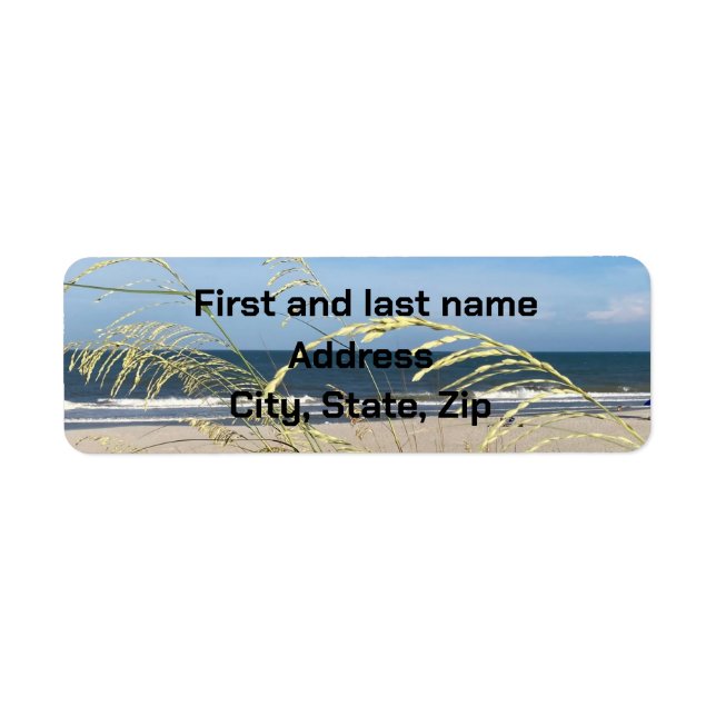 Feel the beach return address labels (Front)