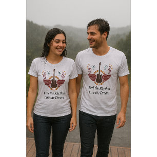 Feel the Beat, Live the Dream – Unisex Music Lover T-Shirt