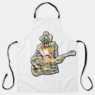 Feel the Blues – Artistic Guitar Design Apron