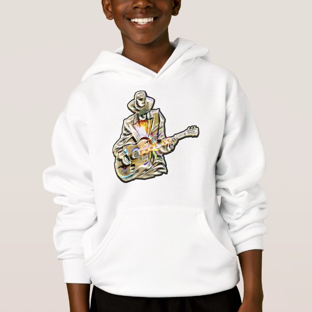 Feel the Blues - Conception de guitare artistique (Devant)