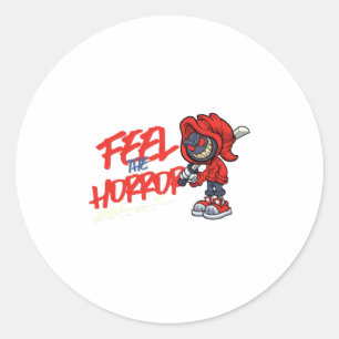 Feel the Horror Classic Round Sticker
