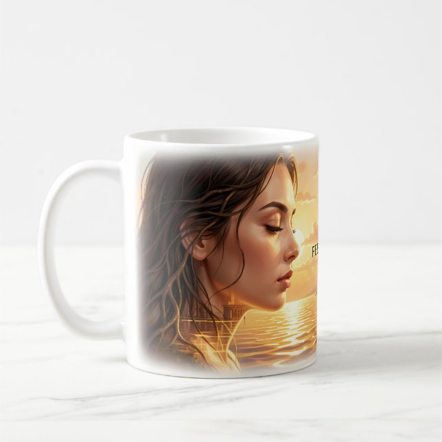 🌅 Feel the Light Serene Dawn Mug (Left)