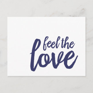 feel the love postcard