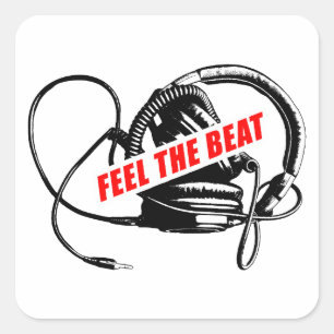 Feel the Music: Concept Graphic Print Square Sticker