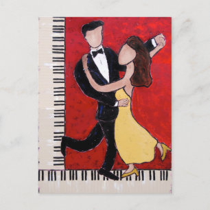 Feel the music postcard