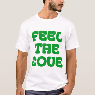 Feel The £ove - Grass Green on Light T-Shirt
