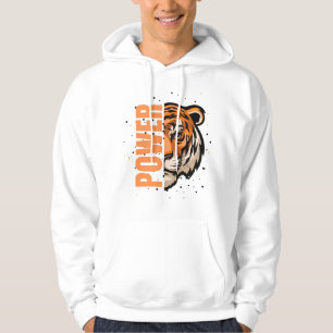 Feel the Power – Bold Tiger Graphic That Roars Hoodie