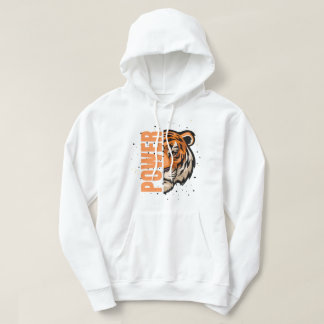 Feel the Power – Bold Tiger Graphic That Roars Hoodie