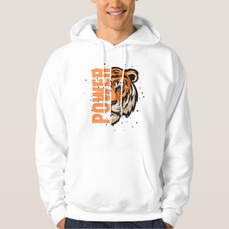 Feel the Power – Bold Tiger Graphic That Roars Hoodie