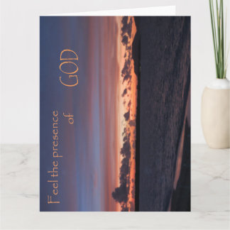 Feel the Presence of GOD Card