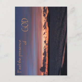 Feel the Presence of GOD Holiday Postcard