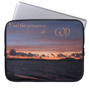 Feel the Presence of God Laptop Sleeve