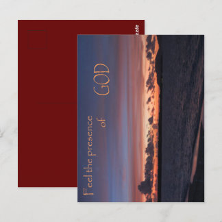 Feel the Presence of GOD Postcard