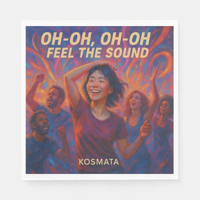 Feel the Sound - Serviette Napkin (Front)