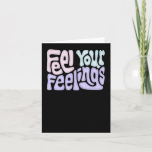 Feel Your Feelings Word Art Sticker2  Card