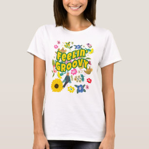 FEELIN GROOVY Hippie Gypsy Boho T-Shirt