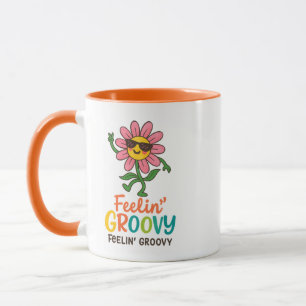 Feelin’ Groovy Retro Flower Combo Mug
