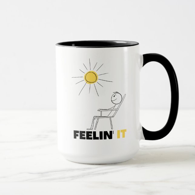 Feelin' It Vacances Beach Chaise Mug (Droite)