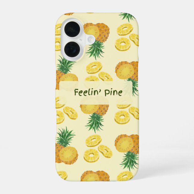 Feelin Pine tropical  iPhone 16 Case (Back)