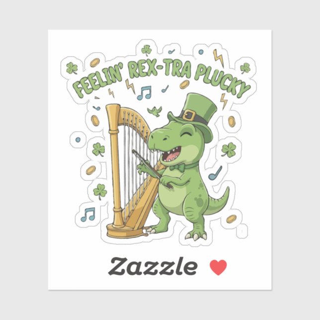 Feelin' Rex-tra Plucky Funny St. Patrick's Day   (Sheet)